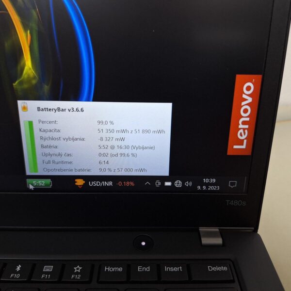 Lenovo ThinkPad T480s i5-8350U 16GB 512GB NVMe